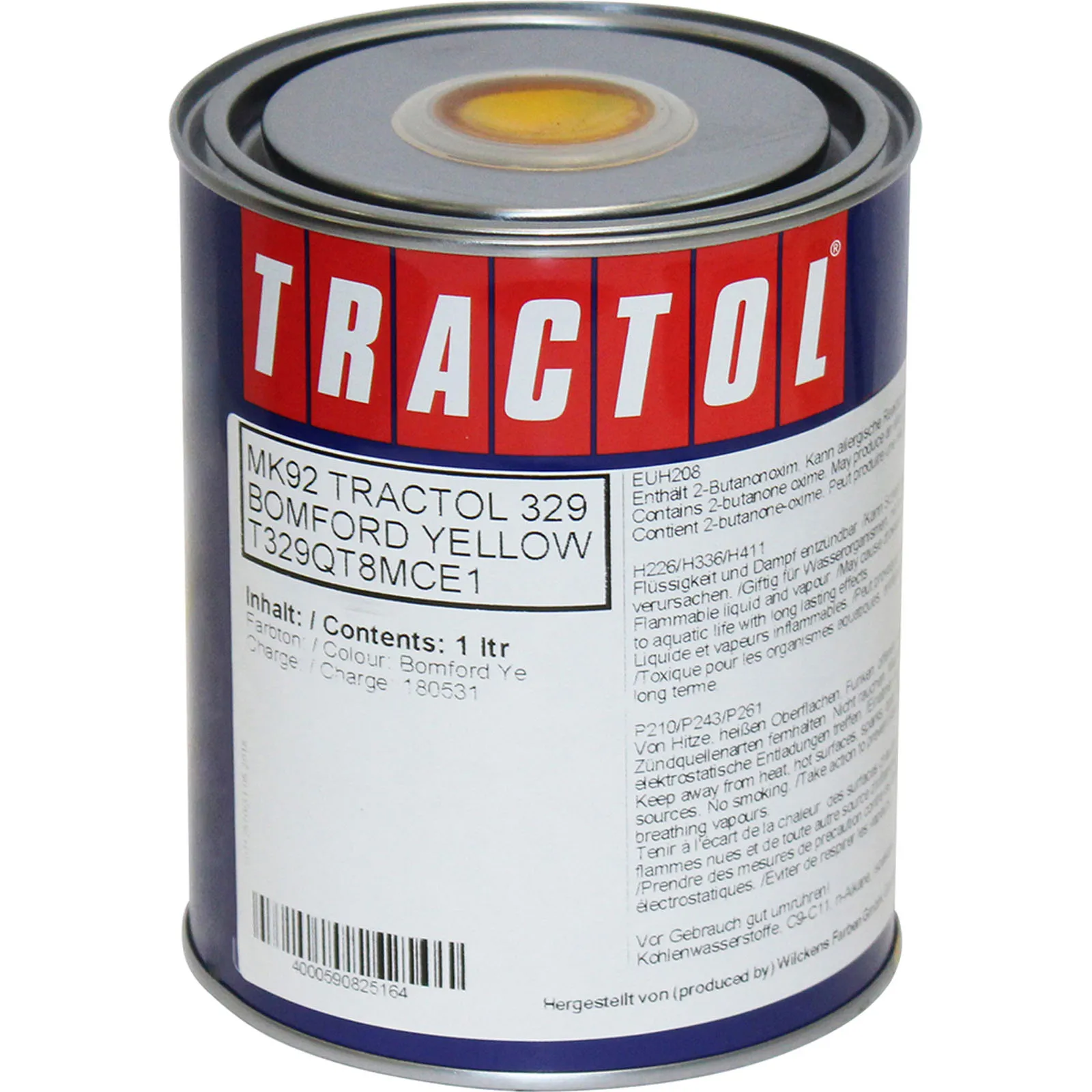 tractol paint 1l bomford yellow mk92 tp mk92