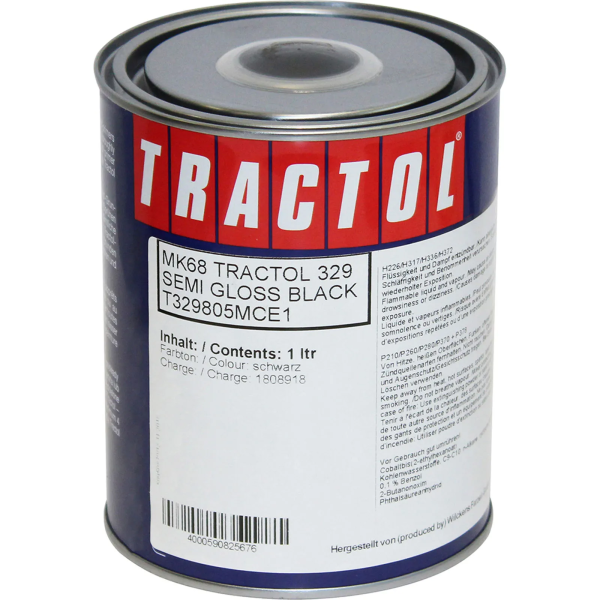 tractol paint 1l case semi glass black mk68 tp mk68