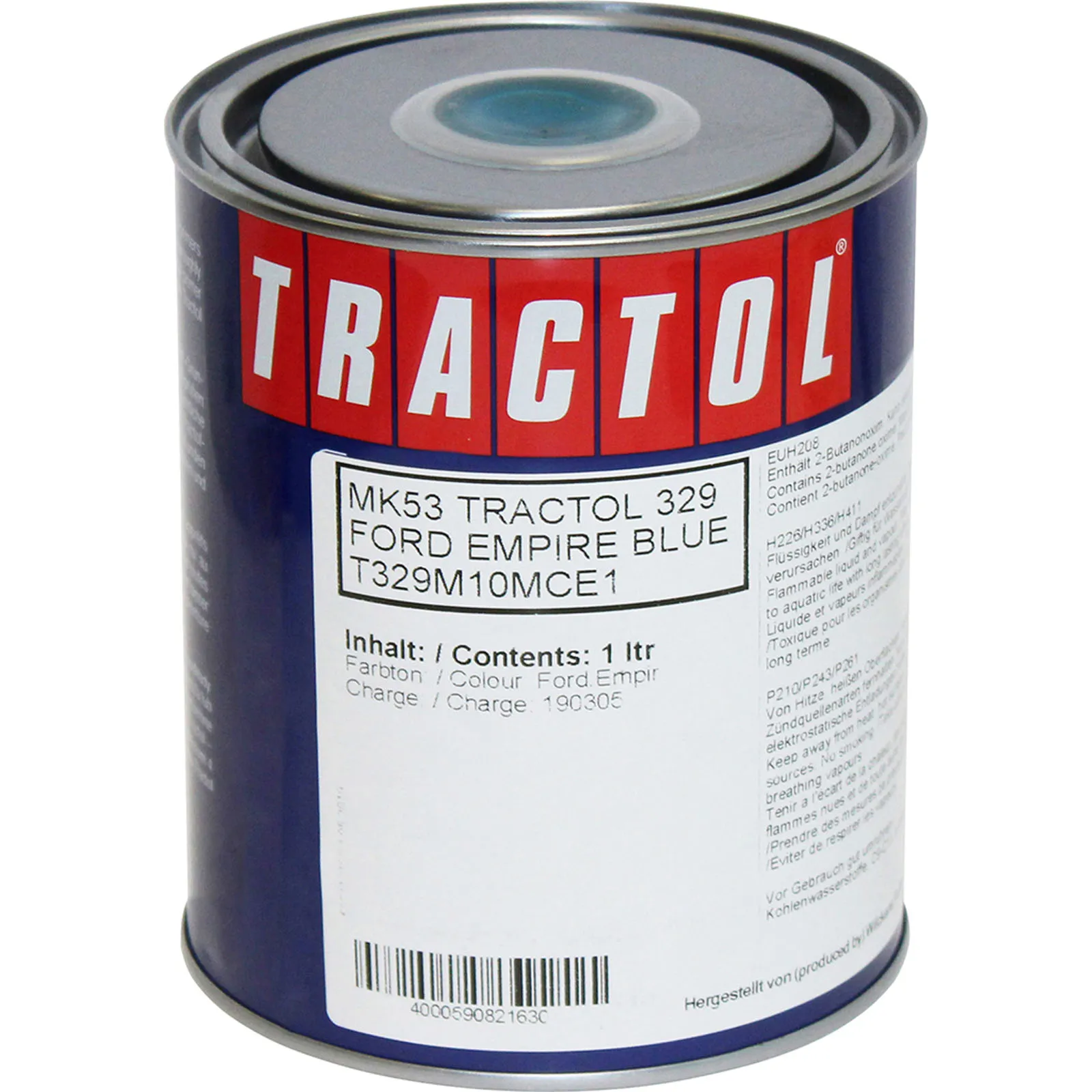 tractol paint 1l ford empire blue mk53 tp mk53