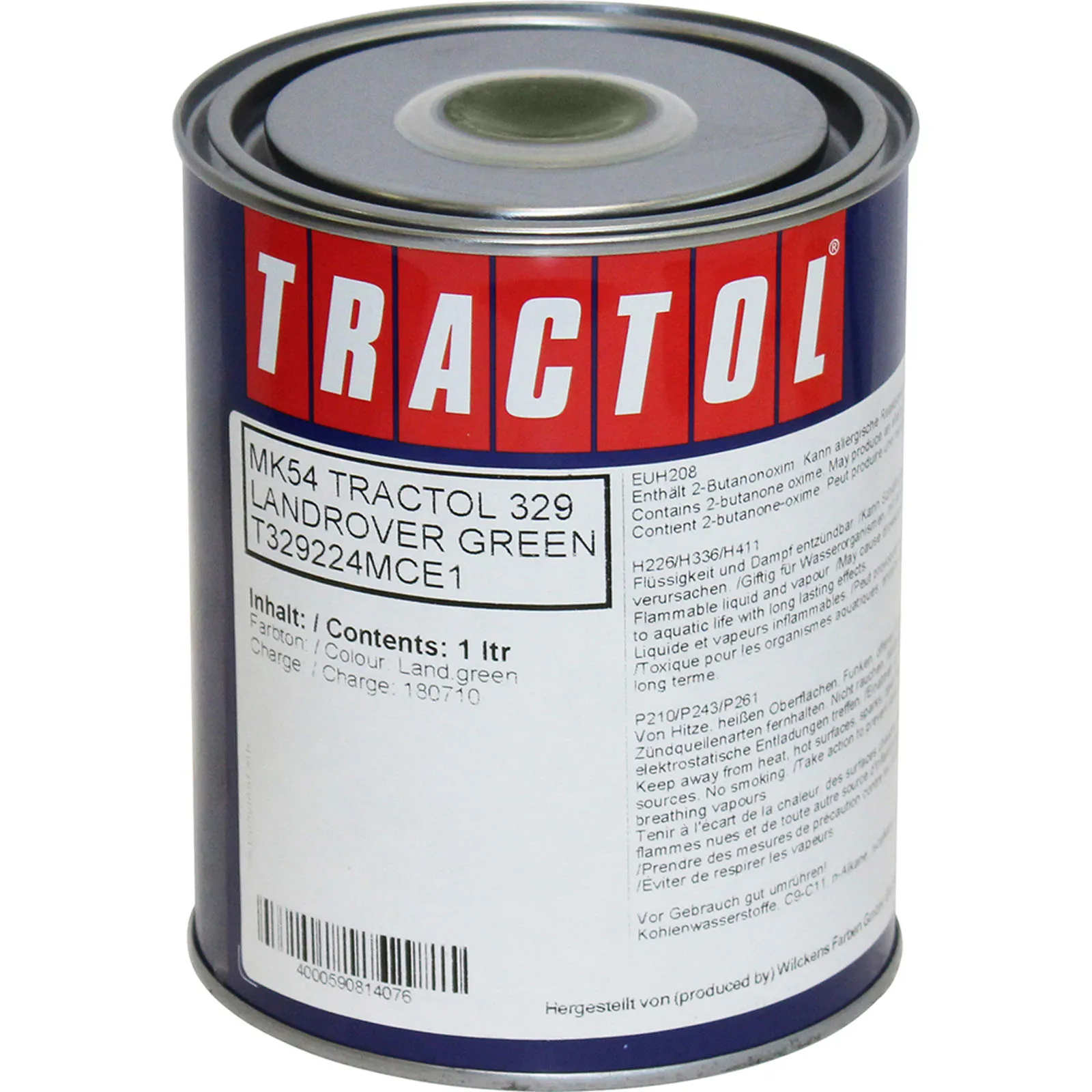 tractol paint 1l landrover green mk54 tp mk54