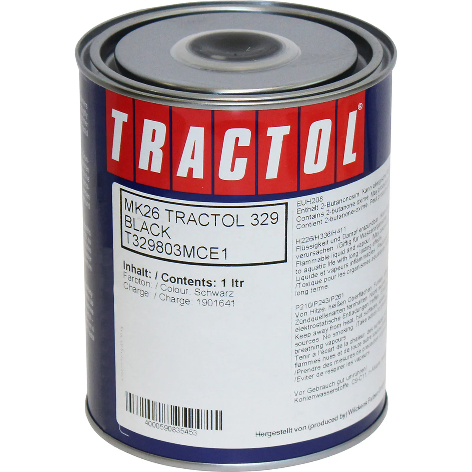 tractol paint 1l massey ferguson black gloss mk26 tp mk26