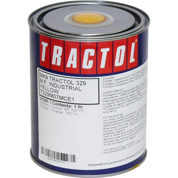 tractol paint 1l massey ferguson industrial yellow mk9 tp mk9
