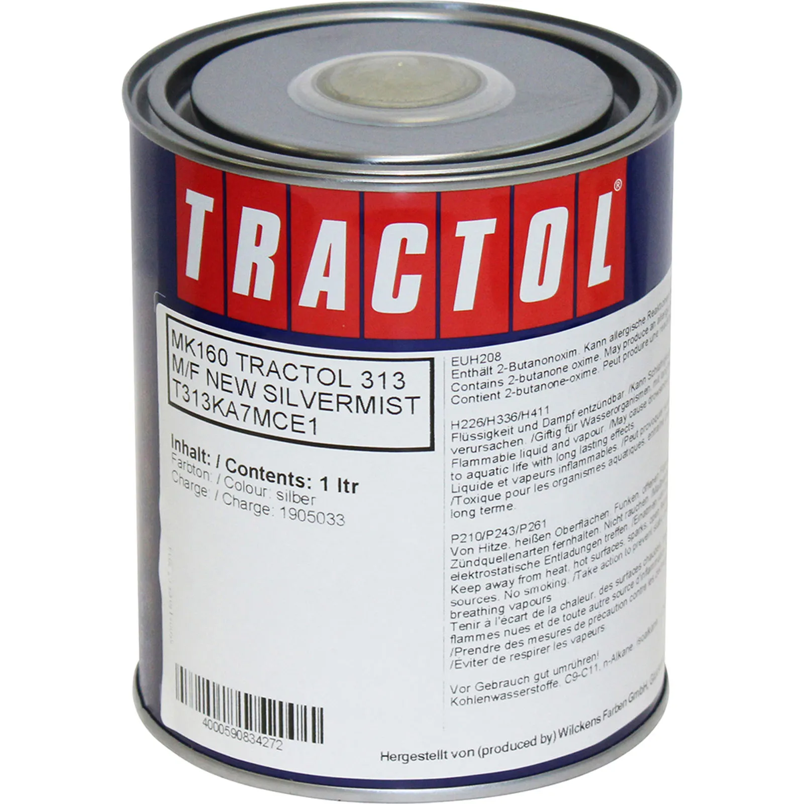 tractol paint 1l massey ferguson silvermist mk160 tp mk160