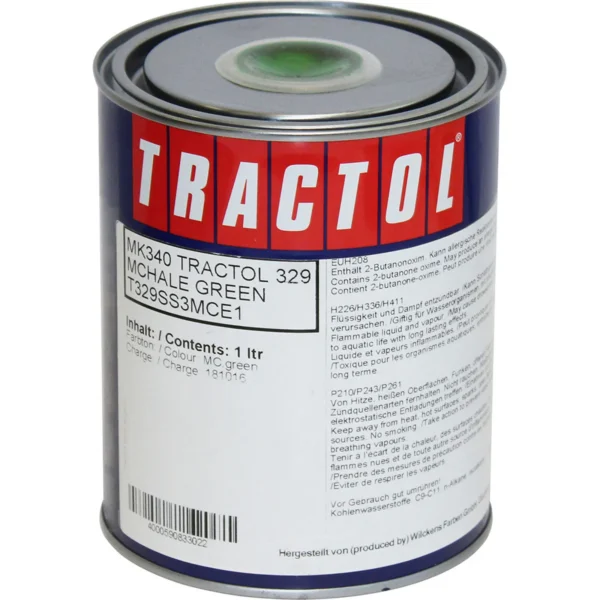 tractol paint 1l mchale green mk340 tp mk340