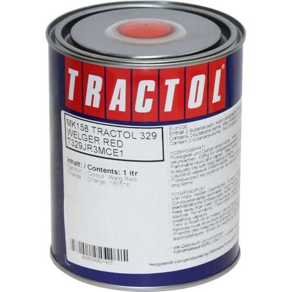 tractol paint 1l welger red mk158 tp mk158