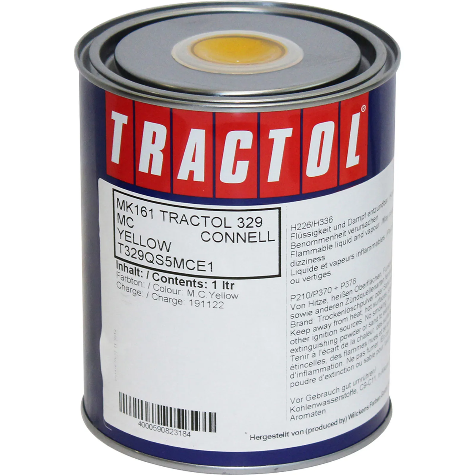 tractol paint 1l yellow mcconnell mk161 tp mk161
