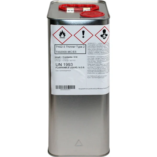 tractol thinners tn02 5 litre medium evaporation solvent for optimal paint dilution tp tn02 5