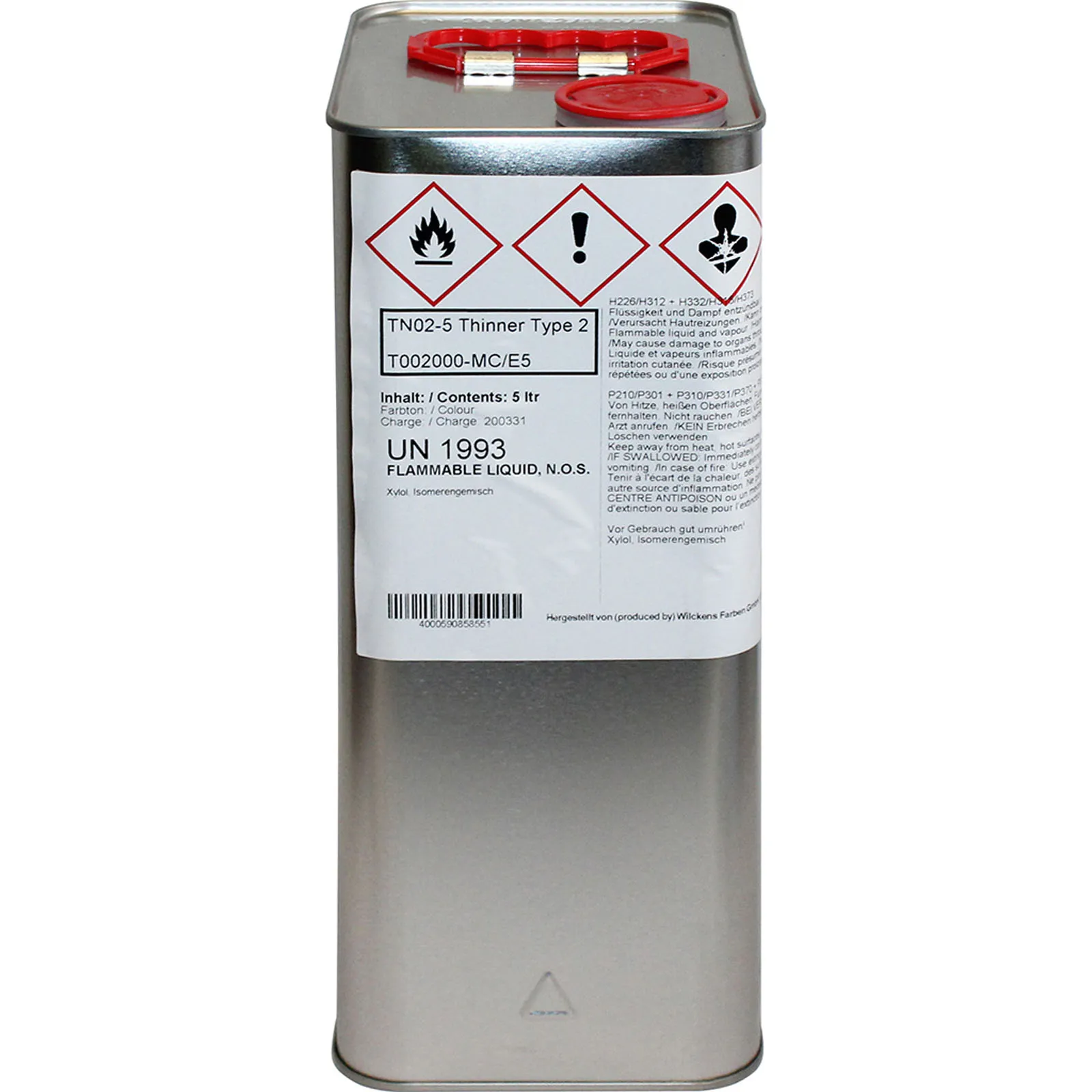 tractol thinners tn02 5 litre medium evaporation solvent for optimal paint dilution tp tn02 5