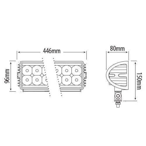 175 led adventure work lamp bar ca 6115 3