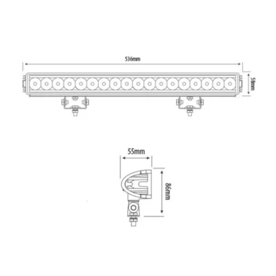 21 led adventure work lamp bar ca 6123 2