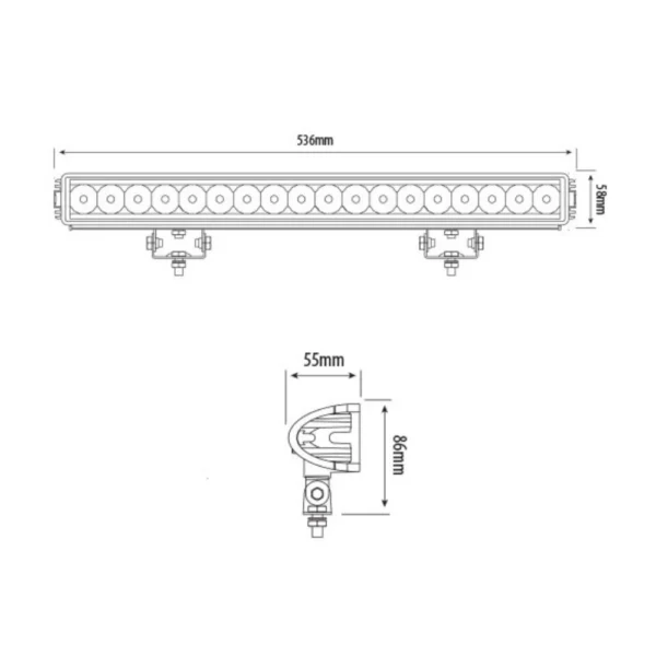 21 led adventure work lamp bar ca 6123 2