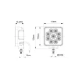 44 led work lamp 54w ca 5739 ca 5739 1