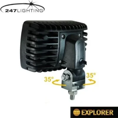 6 led rectangular adjustable explorer work lamp ca 5746 2