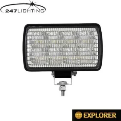 6 led rectangular adjustable explorer work lamp ca 5746 3