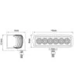 6 led rectangular work lamp ca 5708 4