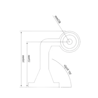 90 led stalk lamp left rubber arm ca 6196 1