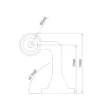 90 led stalk lamp right rubber arm ca 6197 3