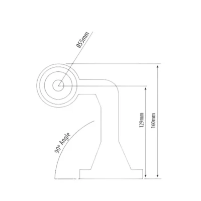 90 led stalk lamp right rubber arm ca 6197 4