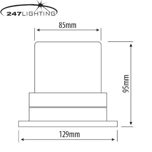 amber 3 bolt mini xenon beacon ca 7500 3