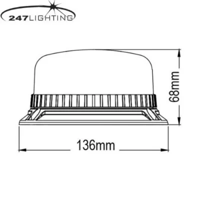 amber led 3 bolt trekker beacon ca 8125 3