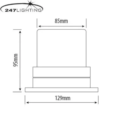 amber led magnetic mini beacon ca 7501 led 3