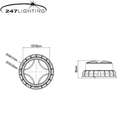 amber led magnetic sigma beacon ca 7050 1