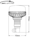 amber led pole mount trekker beacon ca 8124 1