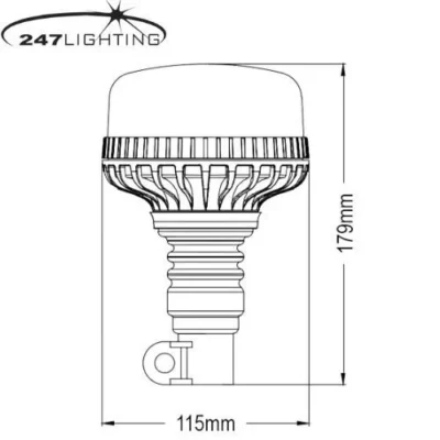amber led pole mount trekker beacon ca 8124 1