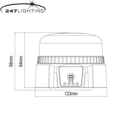 amber led rechargeable magnetic beacon ca 8190 4