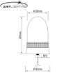 amber led single bolt rotating beacon ca 6056c 5