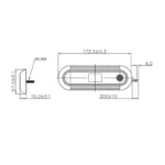 led oval interior lamp warm white ca 6153 ca 6153 1