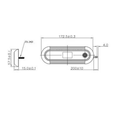 led oval interior lamp warm white ca 6153 ca 6153 1