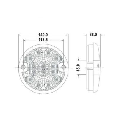 multifunctional led tail lamp no bowl ca 9009 1