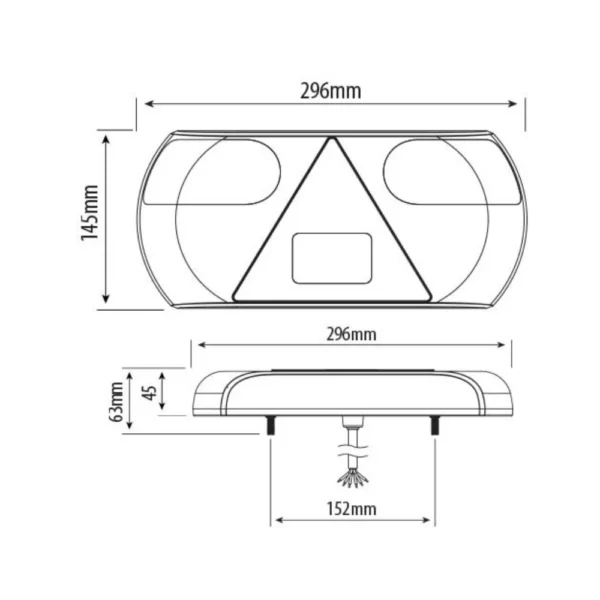 multifunctional tail lamp left ca 7035 2