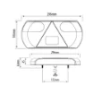 multifunctional tail lamp left ca 7035 7