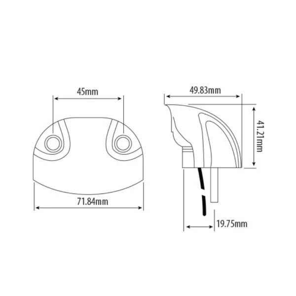 number plate lamp ca 7085 2