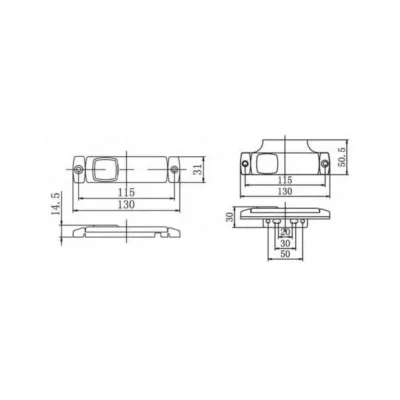 red led marker lamp ca 9310r 1