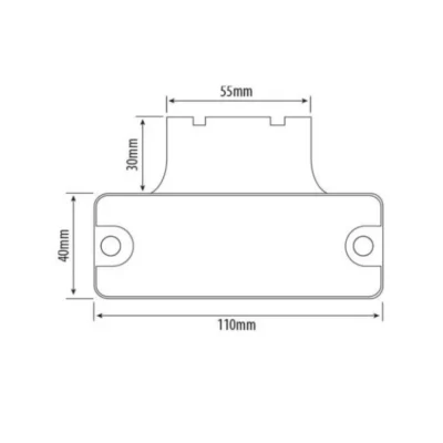 red led marker lamp with bracket ca 6090r 3