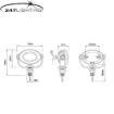 round directional warning light reg 1065 amber ca 5711 5