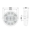 round led fog lamp 1224 v ca 9013 5