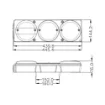 universal 3 function tail lamp left ca 7042 6