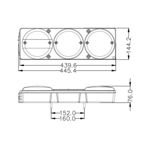 universal 3 function tail lamp right ca 7044 1
