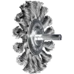 twisted wire brush shaft mounted 6mm x 70mm codesxtwb659