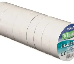 Vires Elec PVC Tape White 19mm x 20M - Image 1